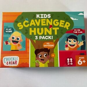 Kids Scavenger Hunt Card Game 3 Pack Chuckle and Roar Family Game Montessori